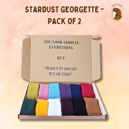 Stardust Georgette - Pack of 2