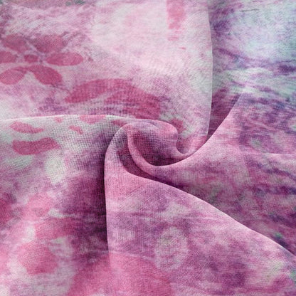 Pink Blossom - Printed Silk