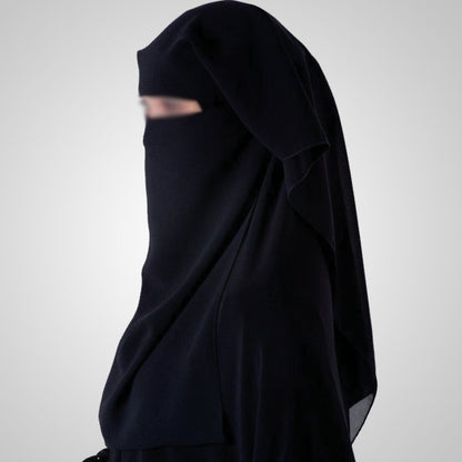 Triple Niqab - Black