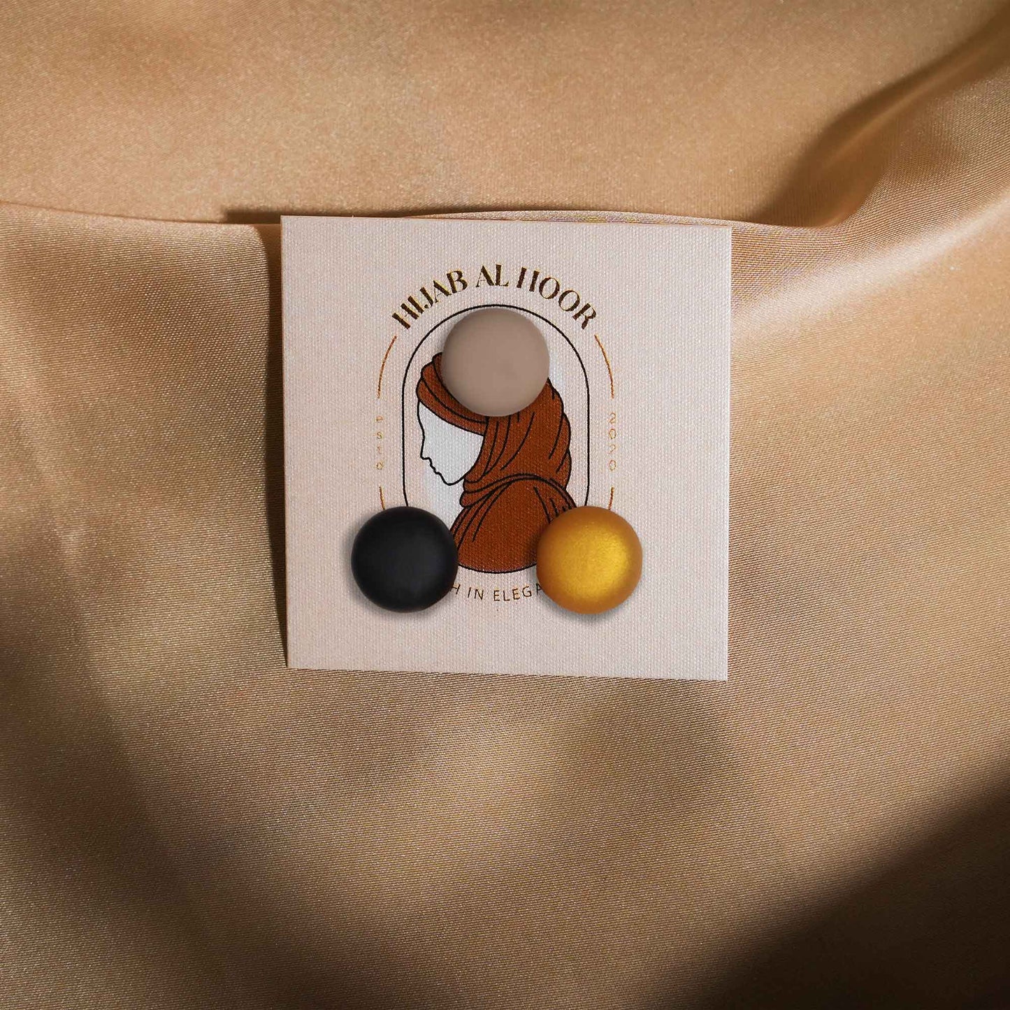 Hijab Magnets - Round Matte (Any Random Colors Will Be Sent)