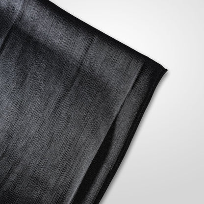 Black - Crinkle Silk