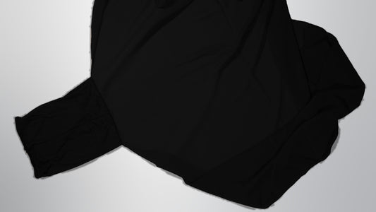 Black - Instant Georgette Hijab