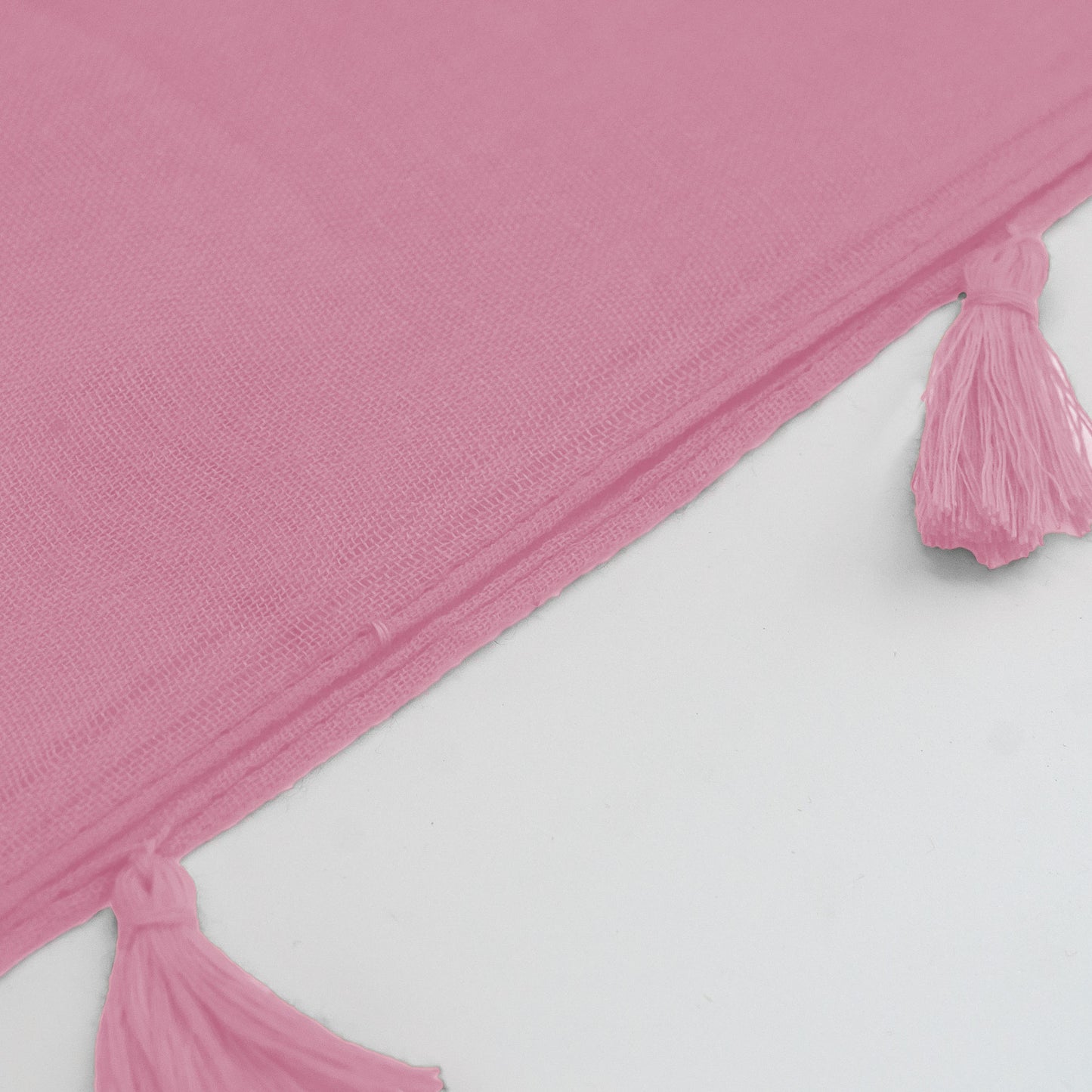 Blush Pink - Plain With Tassel