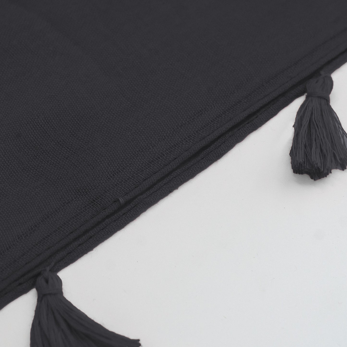 Charcoal - Plain With Tassel