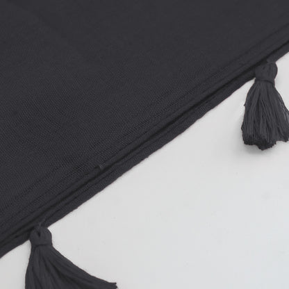 Charcoal - Plain With Tassel