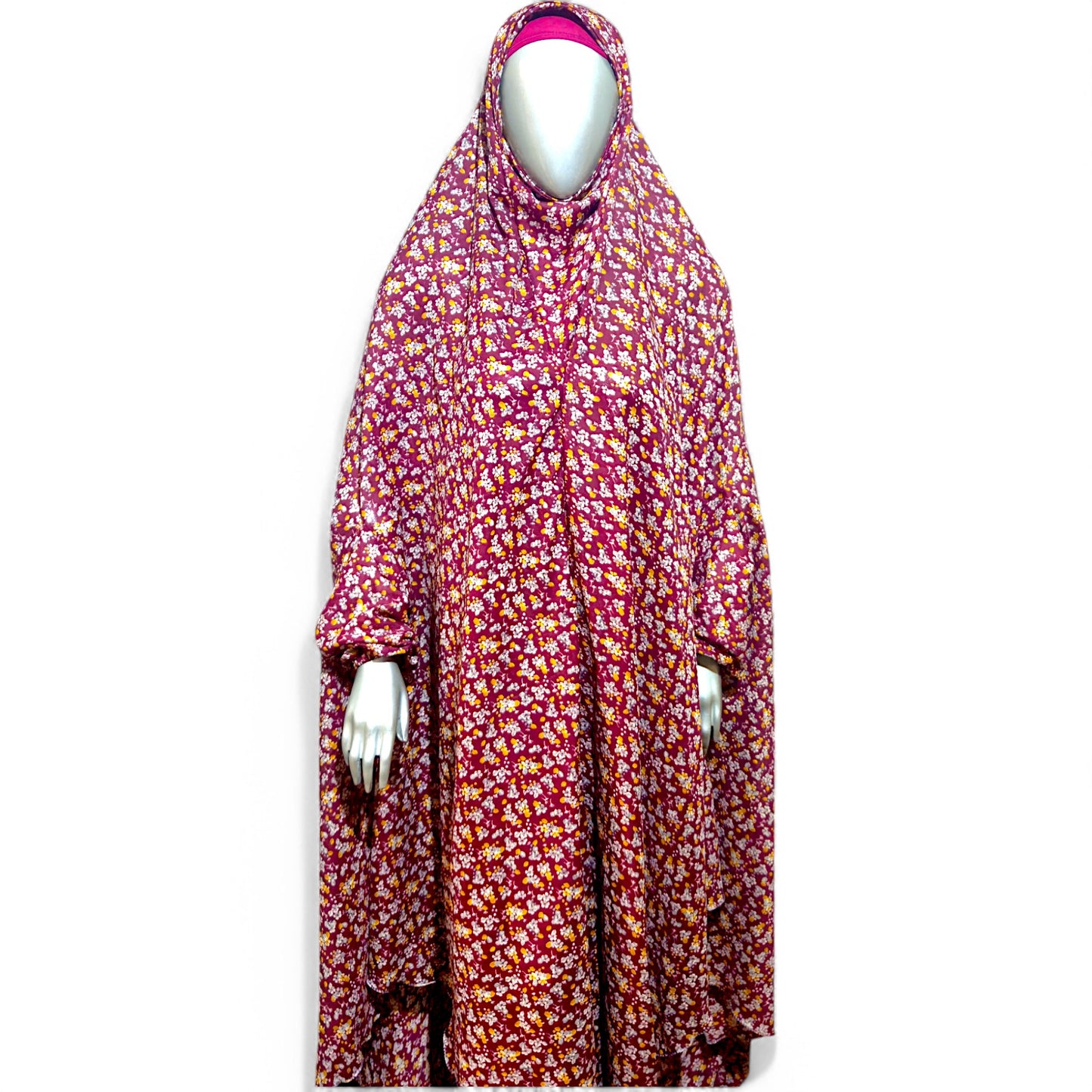 Floral Maroon - Namaz Chadar