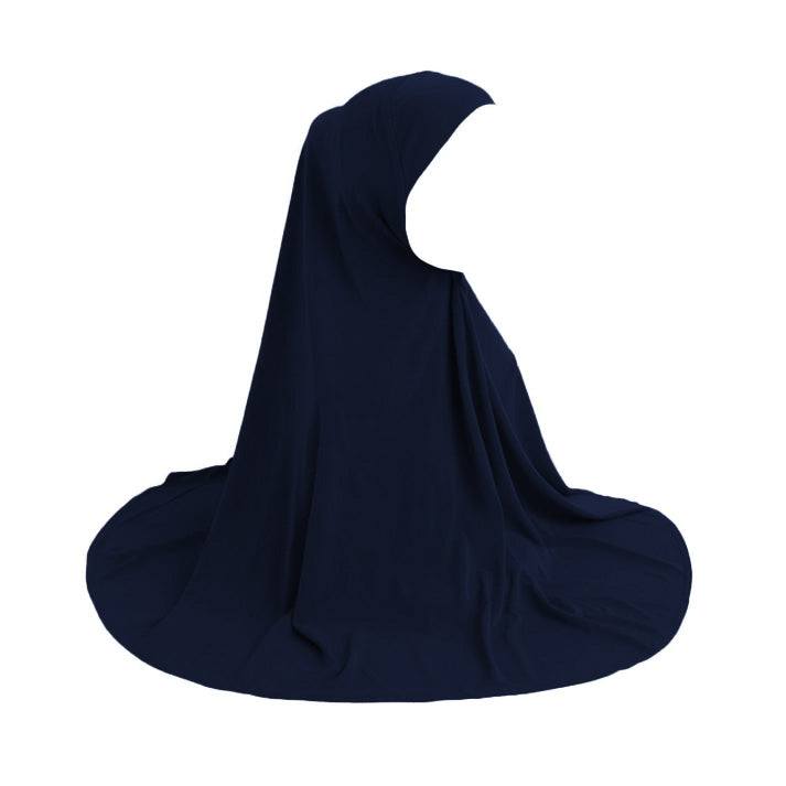 Cotton Jersey Scarf - Navy Blue