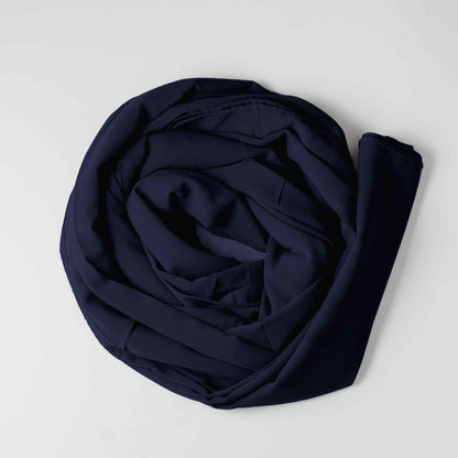 Navy Blue - Georgette Hijab