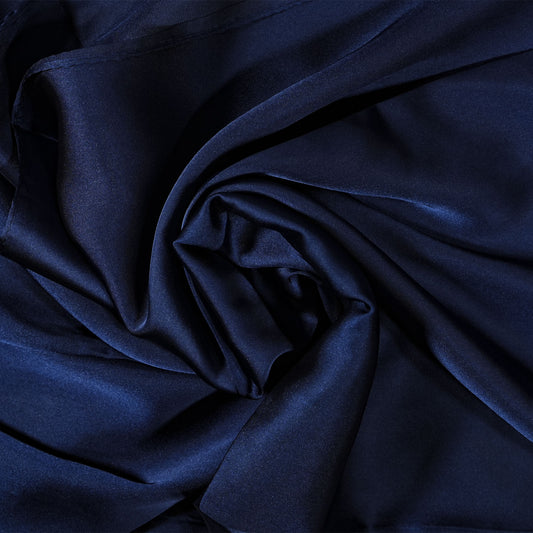 Navy Blue - Plain Silk