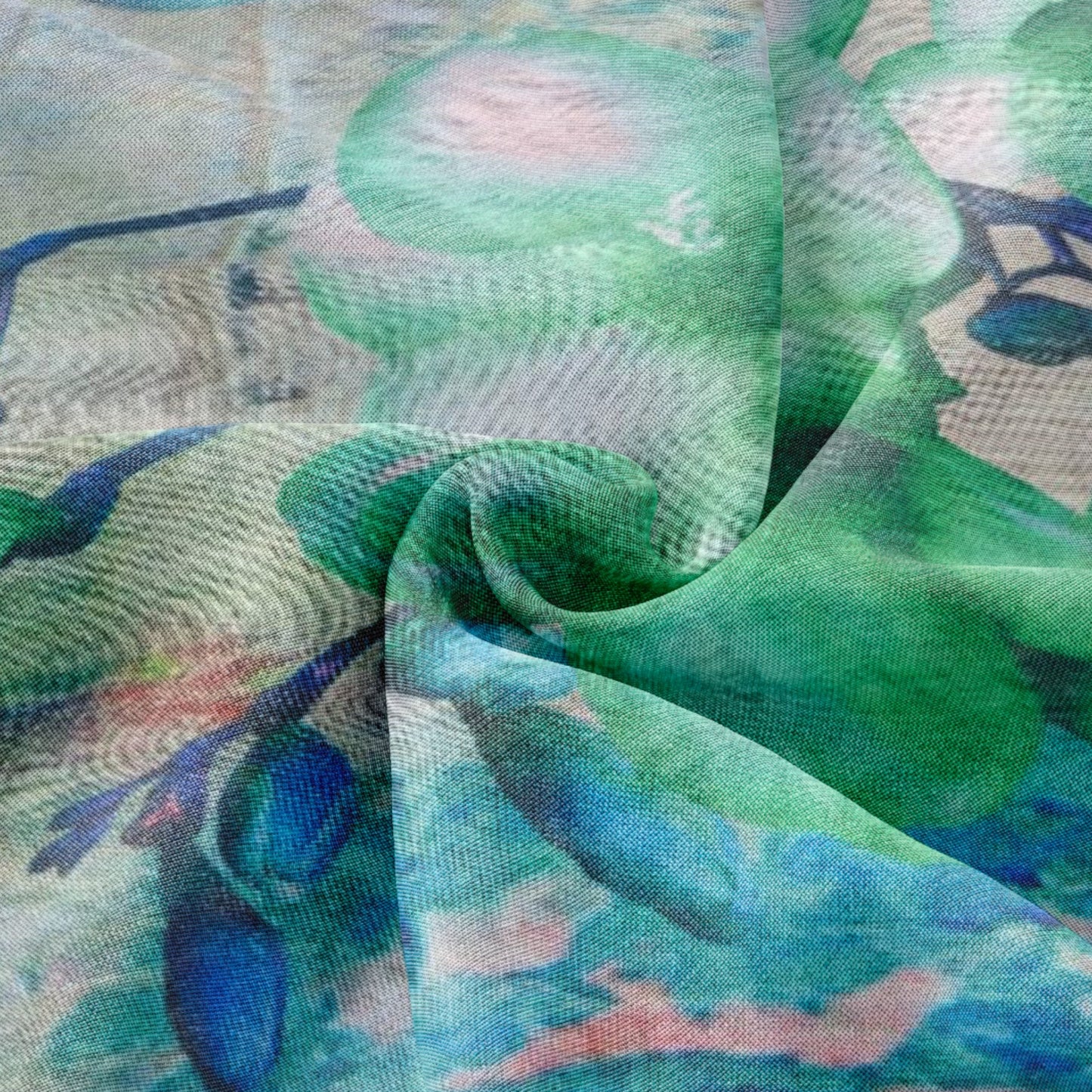 Ocean Breeze - Printed Silk