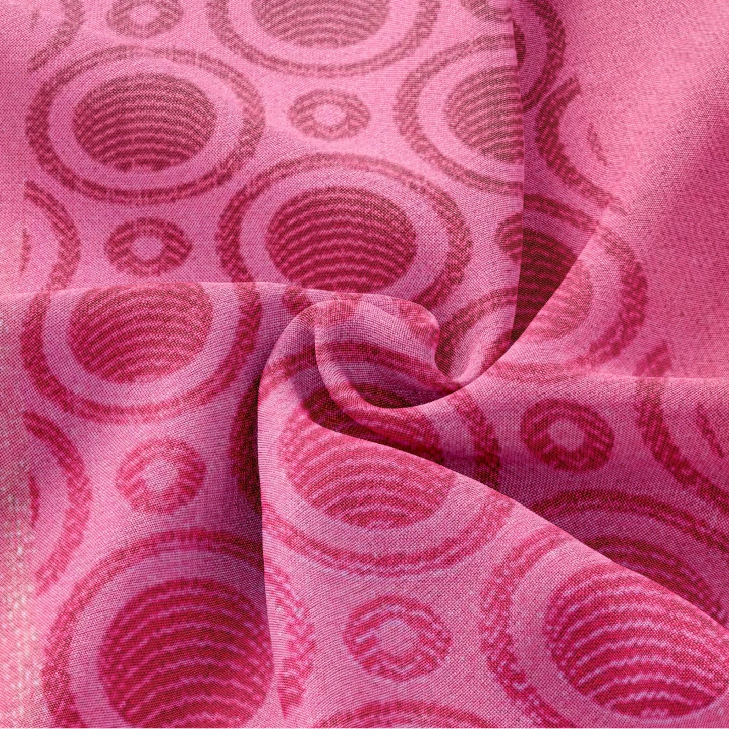 Shoking Pink - Circle Print