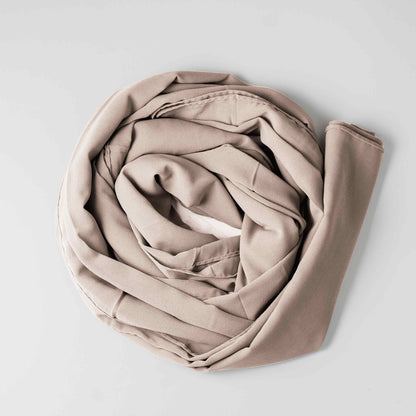 Taupe - Georgette Hijab