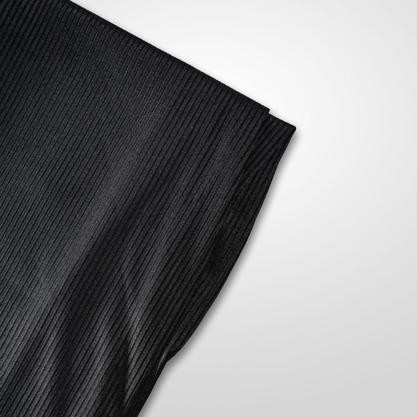 Black - Ribbed Jersey