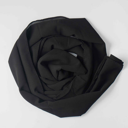 Black - Georgette Hijab