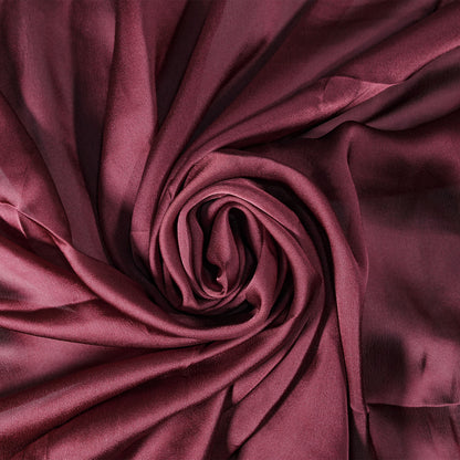 Maroon - Plain Silk