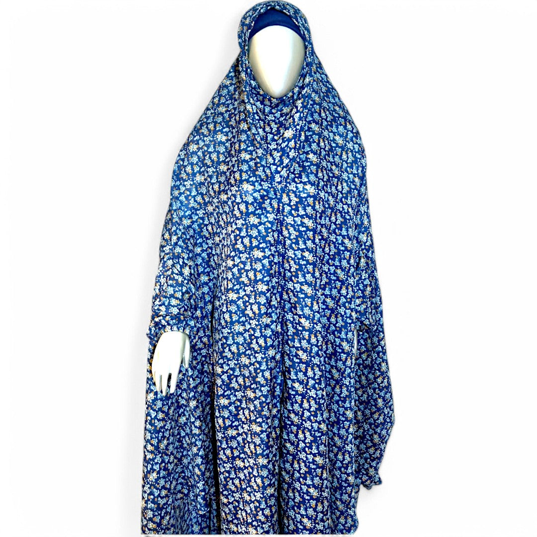 Floral Blue - Namaz Chadar