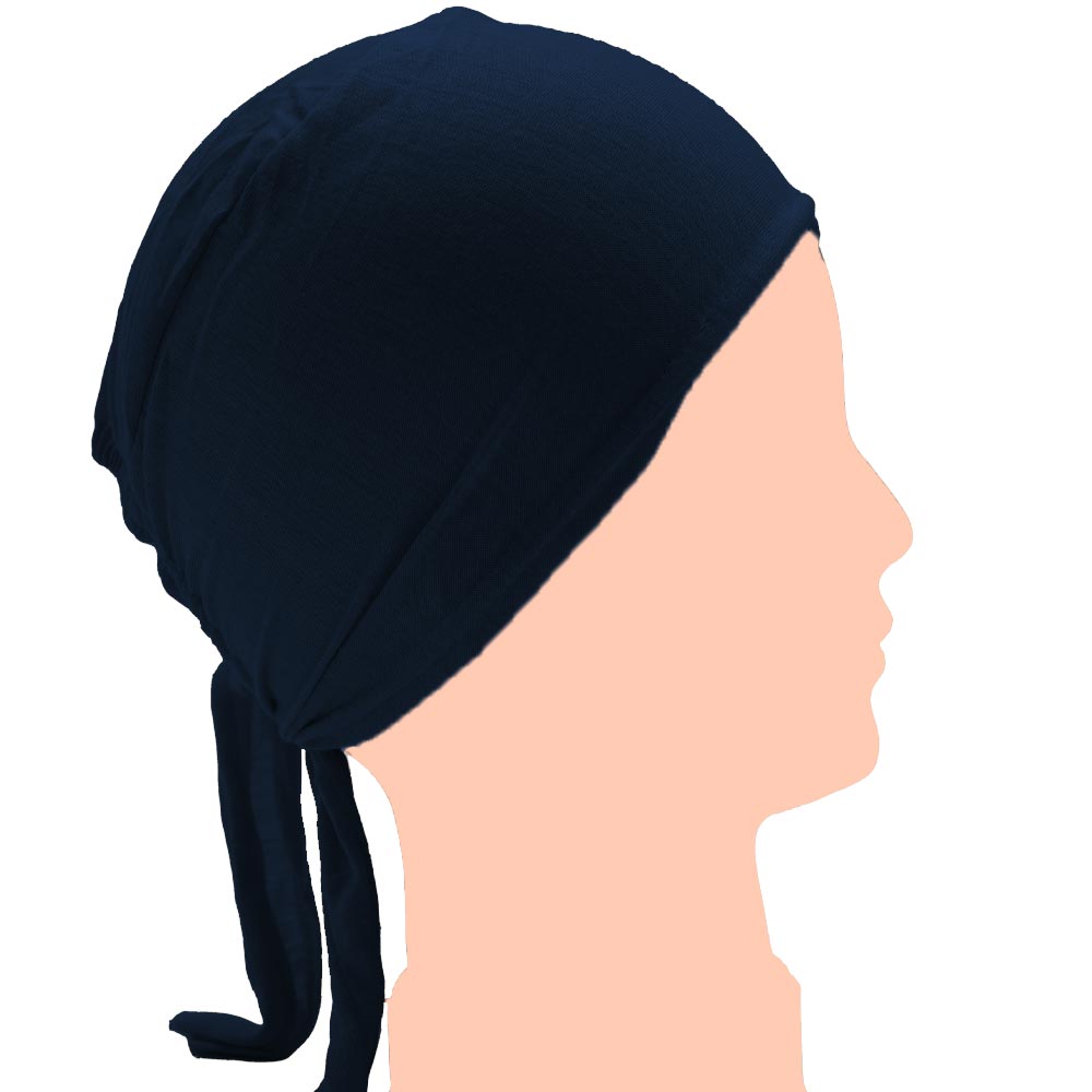 Tie-back Underscarf - Navy Blue