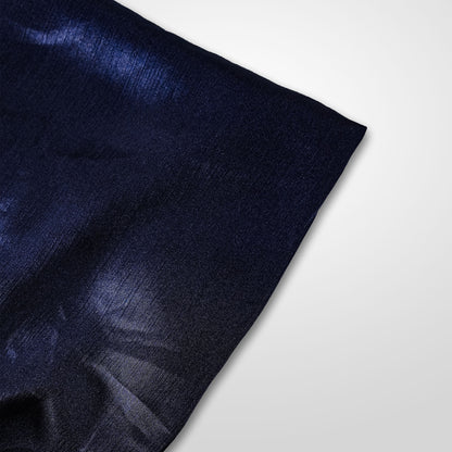 Navy Blue - Crinkle Silk