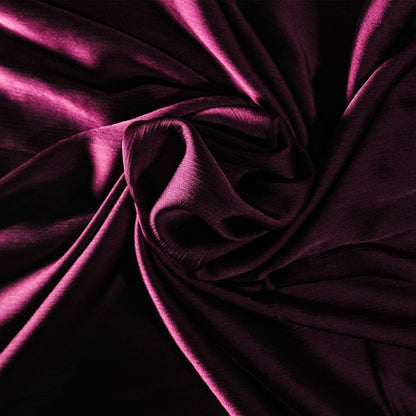 Plum - Crinkle Silk