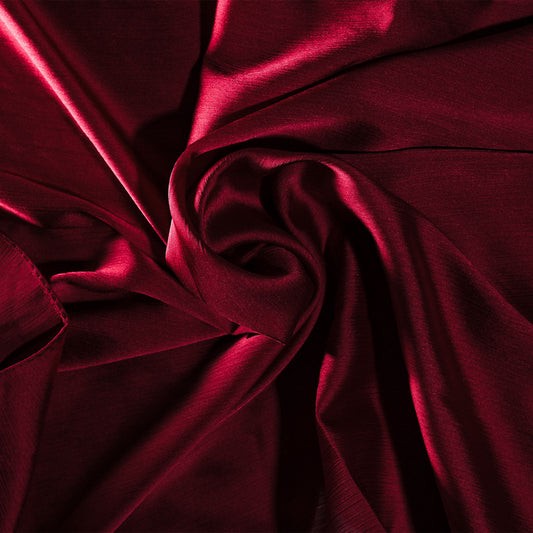 Red - Crinkle Silk