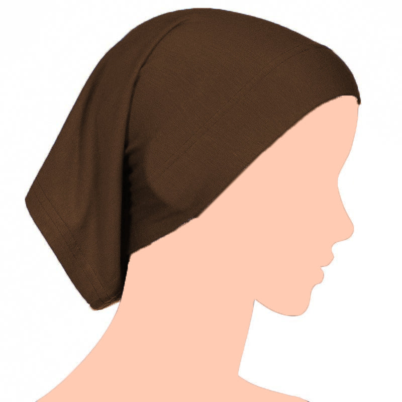 Tube Underscarf Cap - Dark Brown