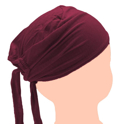 Tie-back Underscarf - Maroon