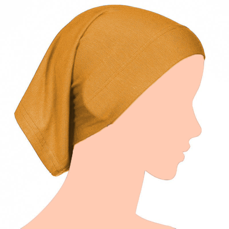 Tube Underscarf Cap - Mustard