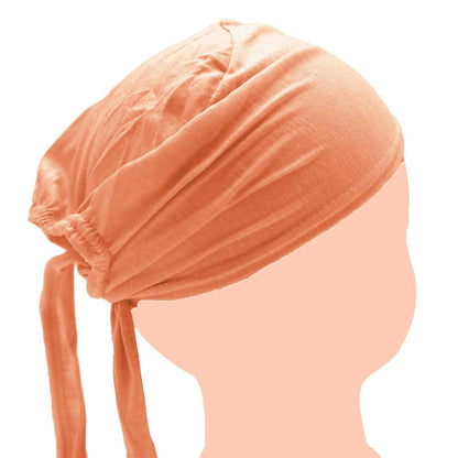 Tie-back Underscarf - Peach