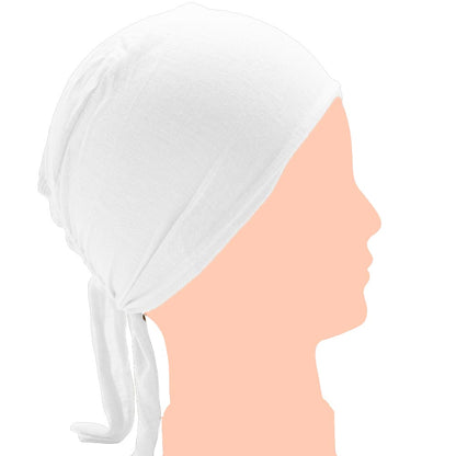 Tie-back Underscarf - White